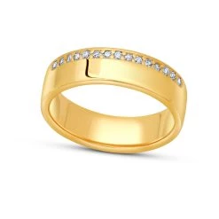 Cheapest 😍 Paige Novick 14K Yellow Gold 3 Stone Square Cut 5mm Gemstone Ring - 👩 women 😀