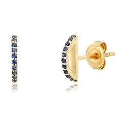 Hot Sale 💯 Paige Novick 14k Yellow Gold Half Circle Earrings - 👩 women ❤️