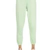 Hot Sale ❤️ Michael Lauren Nate Crop Sweatpant in Green Slime Green - 👩 women 🛒