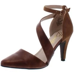 Outlet ❤️ Beacon Karen 👩 Womens Faux Leather Pointed Toe 👗 Dress 👠 Heels 🧨