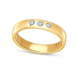 Promo 😉 Paige Novick 14K Yellow Gold 3 Stone Square Cut 5mm Gemstone Ring - 👩 women ⭐