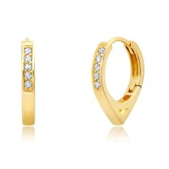 Best deal 👍 Paige Novick 14k Yellow Gold Spiked Hoops With Diamonds - 👩 women 🧨