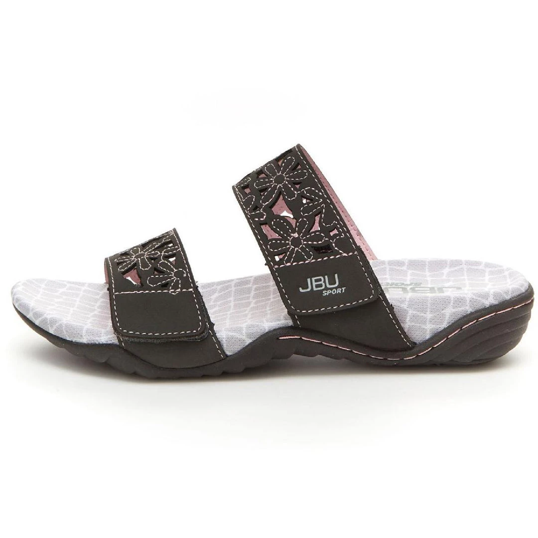 Outlet π₯ JBU by Jambu Spring 2020 π© Womens Faux Leather Slide On Flat π©΄ Sandals π 2 Outlet π₯ JBU by Jambu Spring 2020 π© Womens Faux Leather Slide On Flat π©΄ Sandals π - Image 2