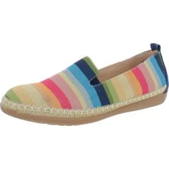 Cheap 😍 Beacon Tilly 👩 Womens Canvas Striped Smoking Loafers ⭐