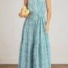 Best Sale 🔔 Apiece Apart Saluda Tier Maxi 👗 Dress in Fauna Blue - 👩 women ⭐