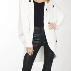 Top 10 🎁 Michael Lauren Albany Draped Dolman Cardigan in Ivory - 👩 women 🤩