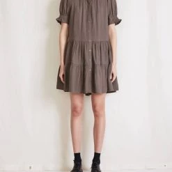 Best Sale ๐ Apiece Apart Las Alturas Mini ๐ Dress in Morel - ๐ฉ women ๐