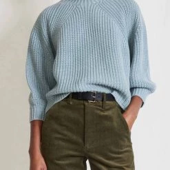 Cheap 🌟 Apiece Apart Eco Nueva Merel Sweater in Deep Lake Blue - 👩 women 🛒