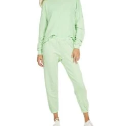 Wholesale 🎁 Michael Lauren Travis Crop Pullover in Slime Green - 👩 women 🎁