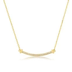 Budget 🧨 Paige Novick 14k Yellow Gold Diamond Curved Bar Necklace With Triangle End Caps - 👩 women ⌛
