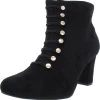 Cheap 🔥 Beacon DORY 👩 Womens MIcrosuede Block Heel Ankle 🥾 Boots 🔔