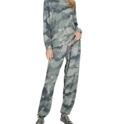 Best Sale ❤️ Michael Lauren George Super Soft Sweatpants in Camo - 👩 women 🎉