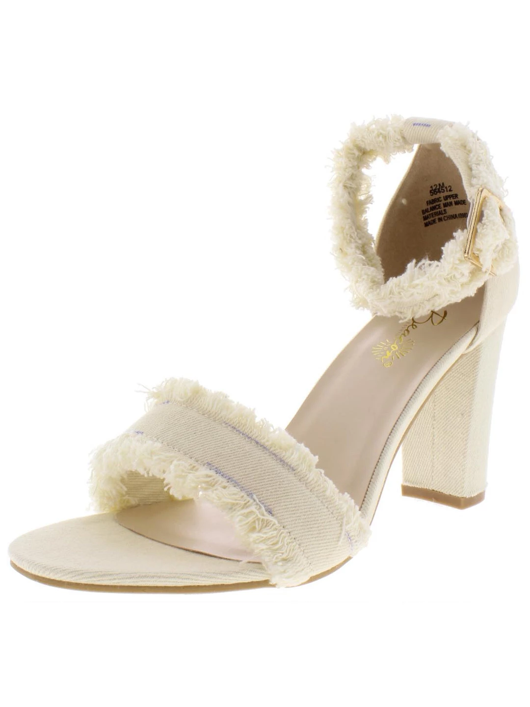 Hot Sale ๐งจ Beacon Christy ๐ฉ Womens Ankle Strap Frayed Hem Heel ๐ฉด Sandals โ๏ธ 1 Hot Sale ๐งจ Beacon Christy ๐ฉ Womens Ankle Strap Frayed Hem Heel ๐ฉด Sandals โ๏ธ