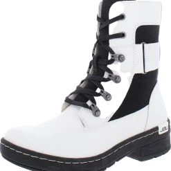 Deals 🌟 JBU by Jambu 👩 Womens Leather Round Toe Combat & Lace-up 🥾 Boots ⭐