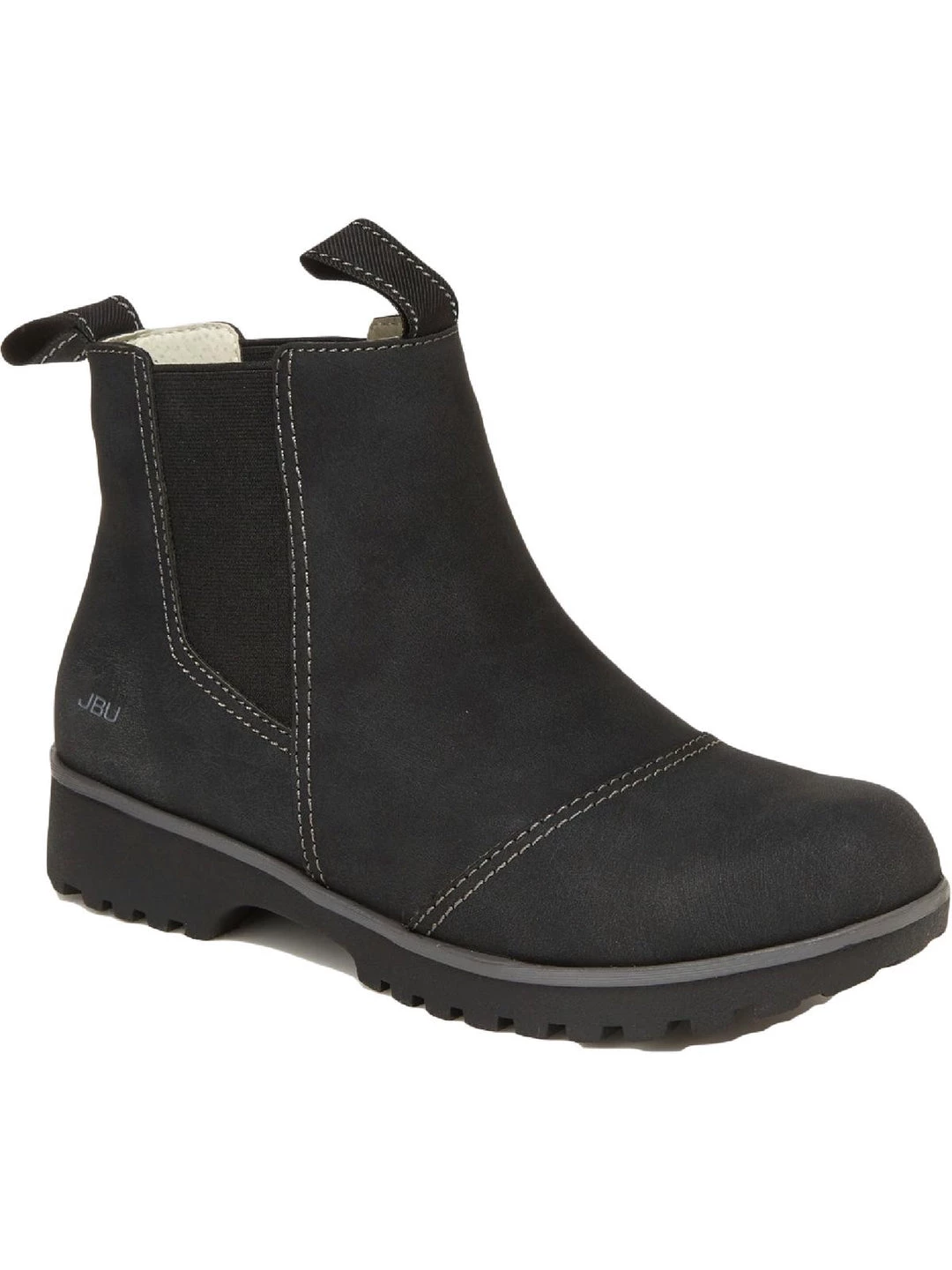 Budget π JBU by Jambu Eagle π© Womens Flocked Leather Block Heel Chelsea π₯Ύ Boots β 1 Budget π JBU by Jambu Eagle π© Womens Flocked Leather Block Heel Chelsea π₯Ύ Boots β