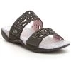 Buy 😀 JBU by Jambu Wildflower 👩 Womens Faux Leather Cut Out Slide 🩴 Sandals 👍