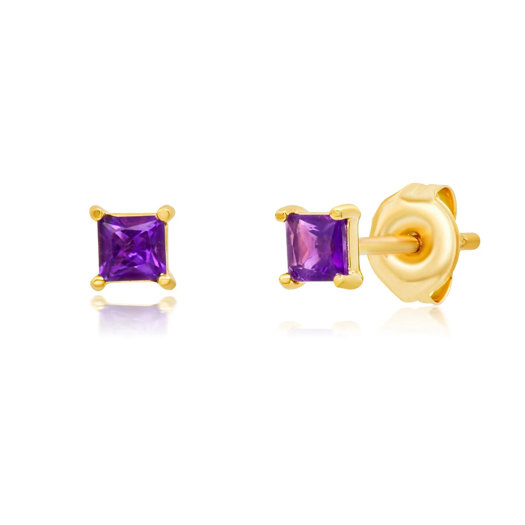 Hot Sale ๐ Paige Novick 14K Yellow Gold 3mm Princess Cut Gemstone Stud Earrings - ๐ฉ women ๐ 4 Hot Sale ๐ Paige Novick 14K Yellow Gold 3mm Princess Cut Gemstone Stud Earrings - ๐ฉ women ๐ - Image 4