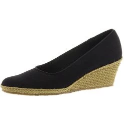 New 😉 Beacon Newport 👩 Womens Canvas Slip On Espadrille 👠 Heels 🌟