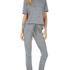 Buy 👏 Michael Lauren Lansing Mini Kiss Tee in Heather Grey - 👩 women 🤩